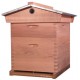 Ruche Dadant "Red Cedar" 10 cadres toit chalet (sans cadre)