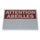 Panneau Attention Abeilles   Panneau Rectangle PVC - 40 x 25 cm