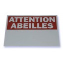 Panneau Attention Abeilles   Panneau Rectangle PVC - 40 x 25 cm